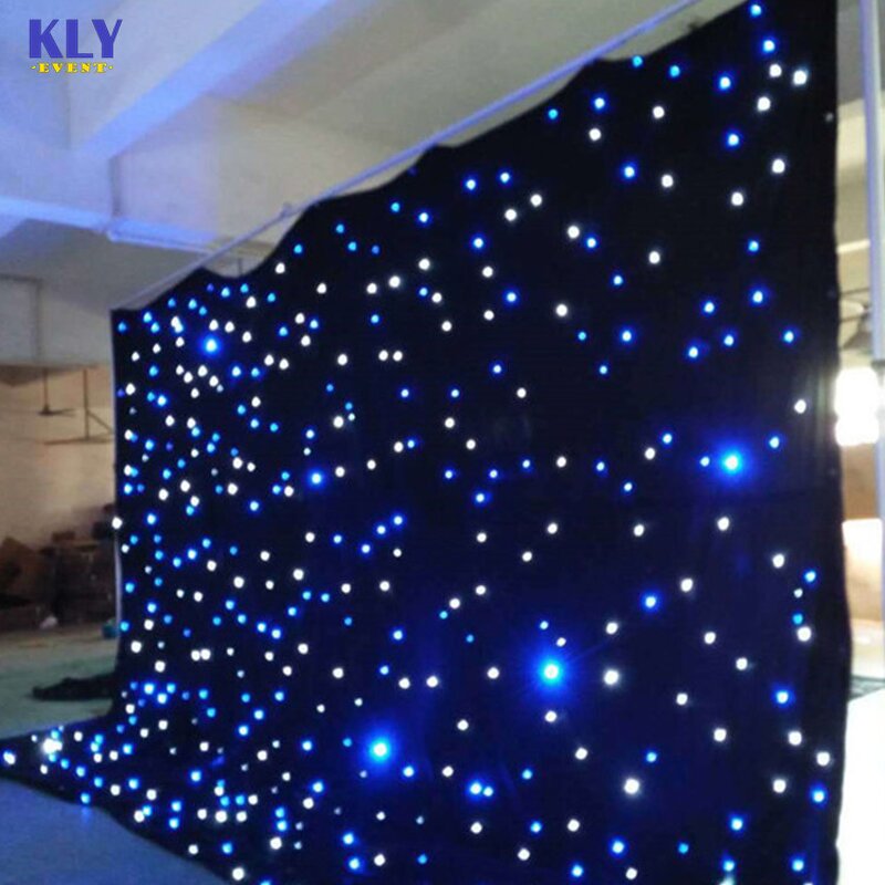 Twinkling LED Curtains Factory - OEM Customized Blue White for Wedding Event Party