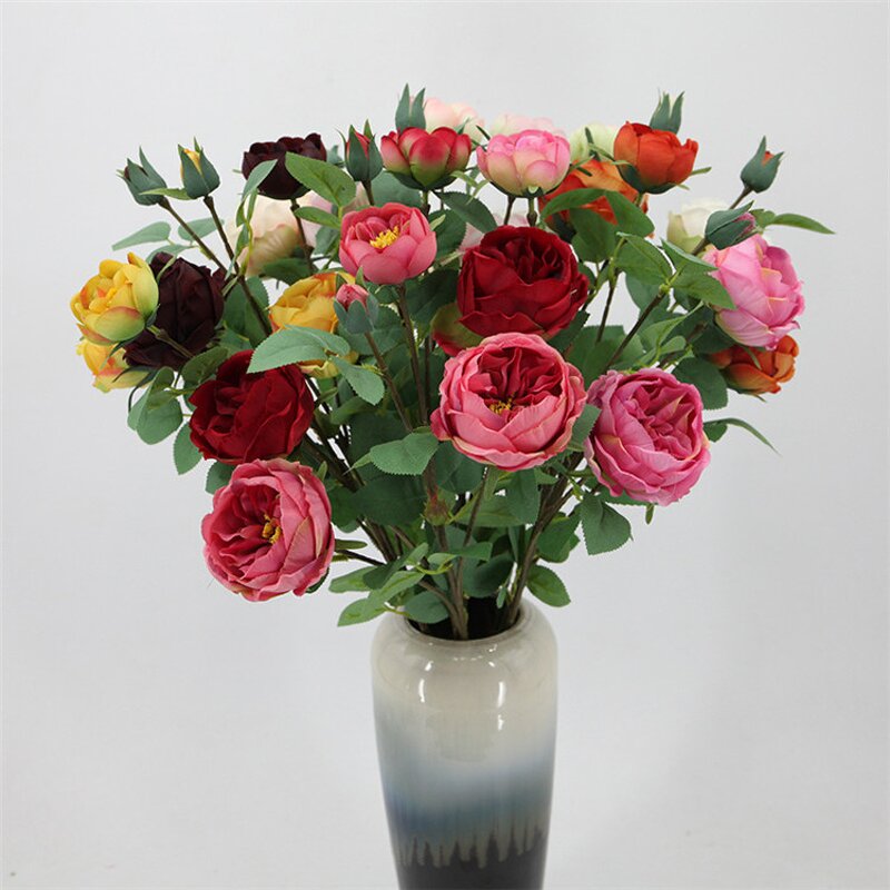 Silk Rose Bouquet Manufacturer - OEM High-Quality Real Touch Moisturizing for Wedding