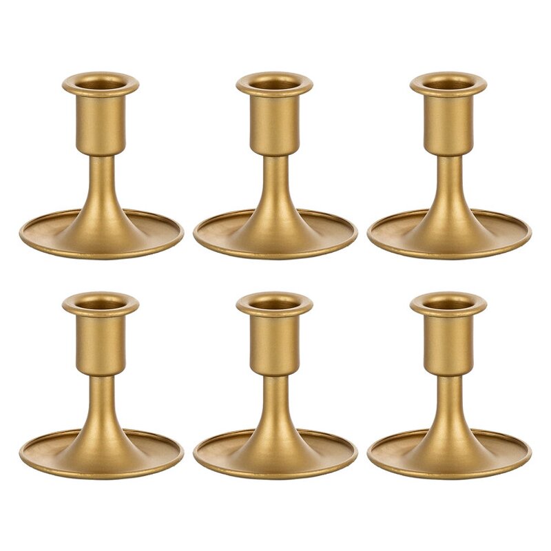 Taper Candlestick Manufacturer - OEM Gold Small Metal Iron Vintage for Table Wedding