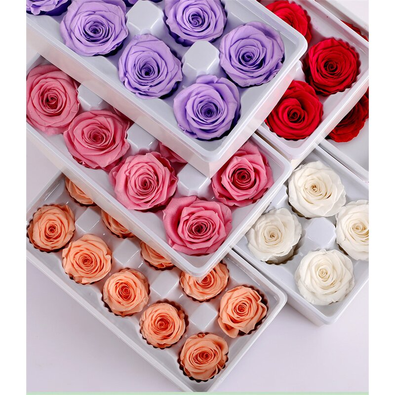 Forever Roses in Box Factory - OEM Romantic Preserve Rose Head for DIY Arrangement Decoration
