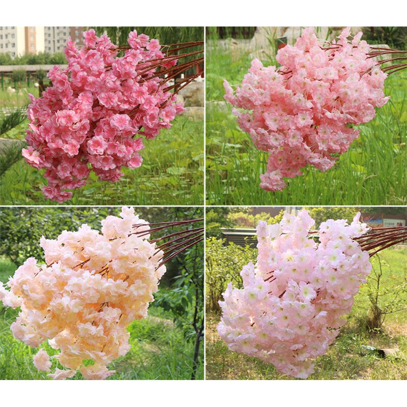 Artificial Cherry Blossom Factory - OEM Wholesale Long Stems for Event Home Party
