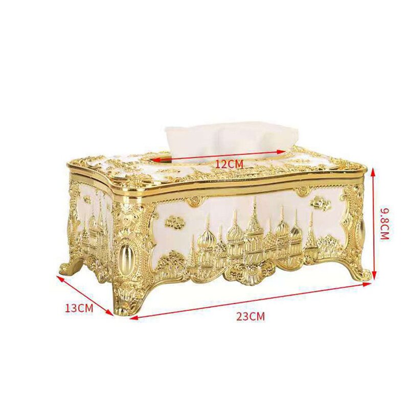 Acrylic Tissue Box Factory - OEM Luxury Rectangle Large Capacity Car Castle Paper Holder