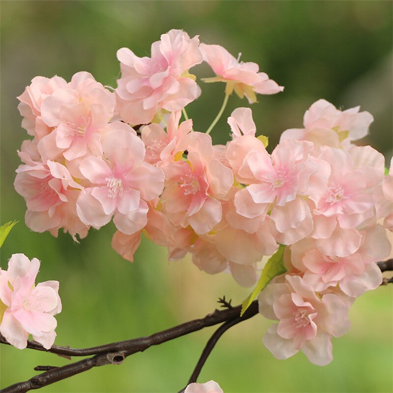 Silk Cherry Blossom Factory - OEM Cheap Wholesale Long Stem for Indoor Outdoor Decoration