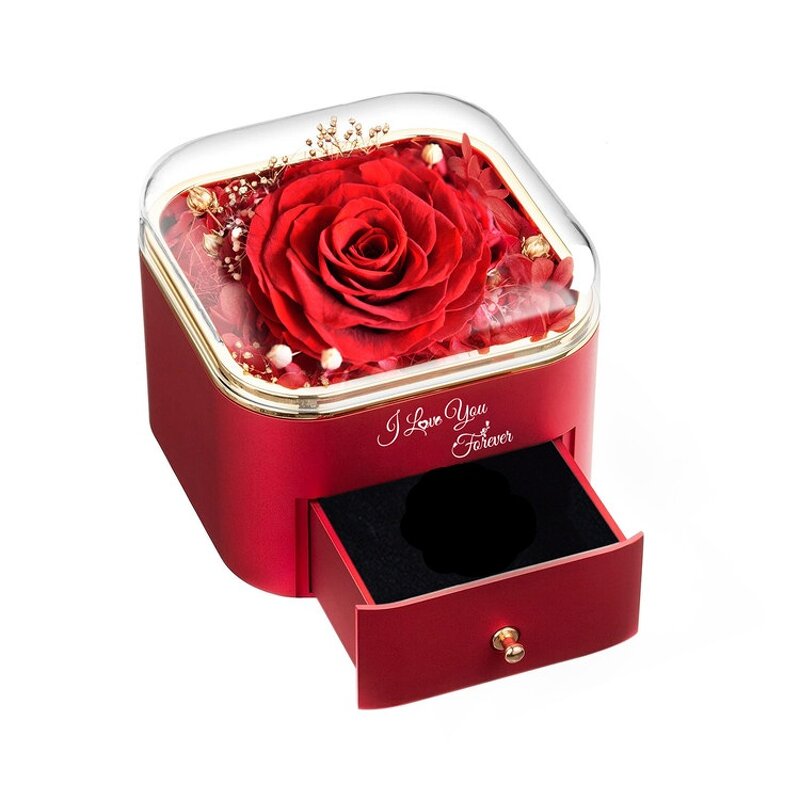Preserved Rose Jewelry Box Manufacturer - OEM Wholesale Luxury Creative with Necklace Accessory