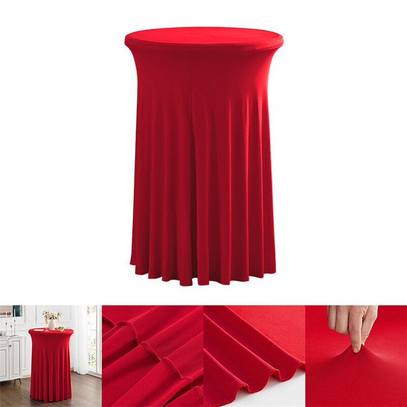 Round Tablecloth Factory - OEM Hight Quality Elastic Spandex for Party Bar Table