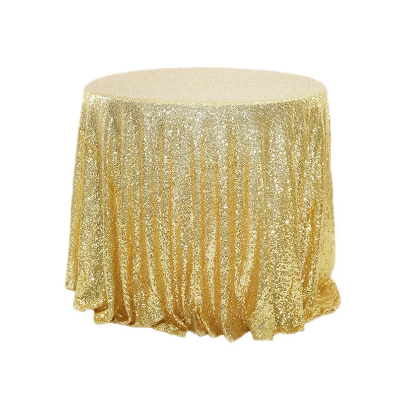 Sequin Table Cloth Manufacturer - OEM Wholesale Round Shiny Polyester for Party Wedding