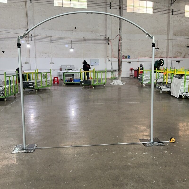 Half Round Backdrop Stand Manufacturer - OEM Adjustable Metal Pipe Frame for Event Decoration