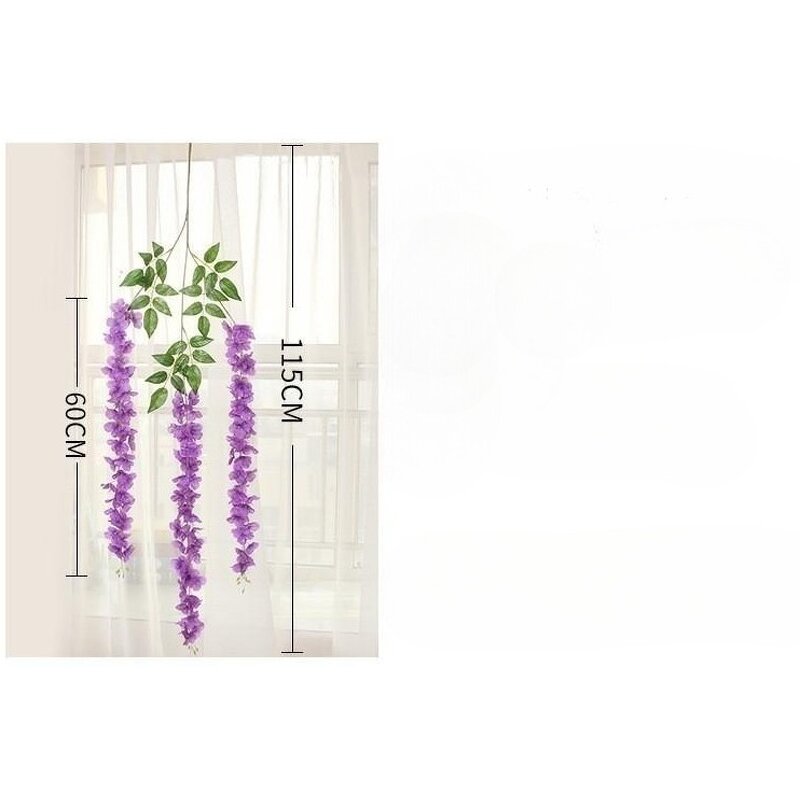 Artificial Wisteria Factory - OEM Hight Quality Silk Trailing for Wedding Decorations