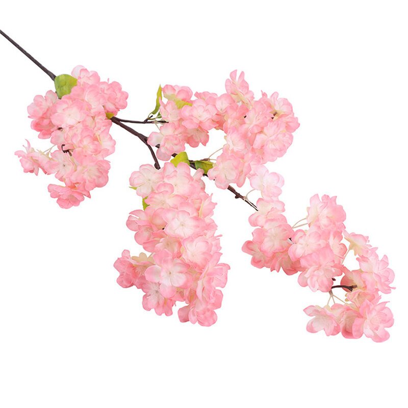 Silk Cherry Blossom Factory - OEM Cheap Wholesale Long Stem for Indoor Outdoor Decoration