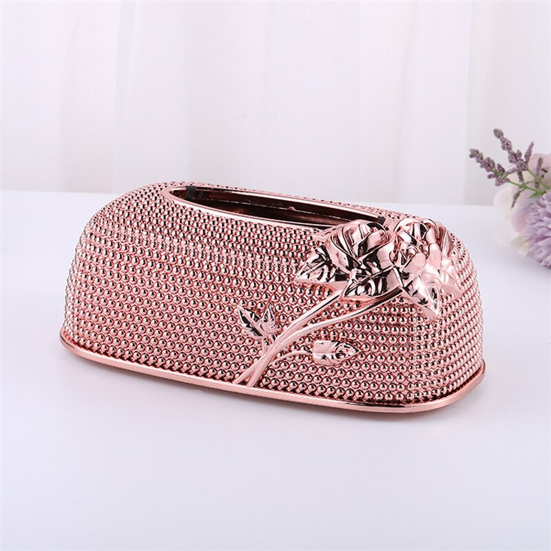 Plastic Napkin Box Factory - OEM Hight Quality Flower Tissue Box for Home Decoration