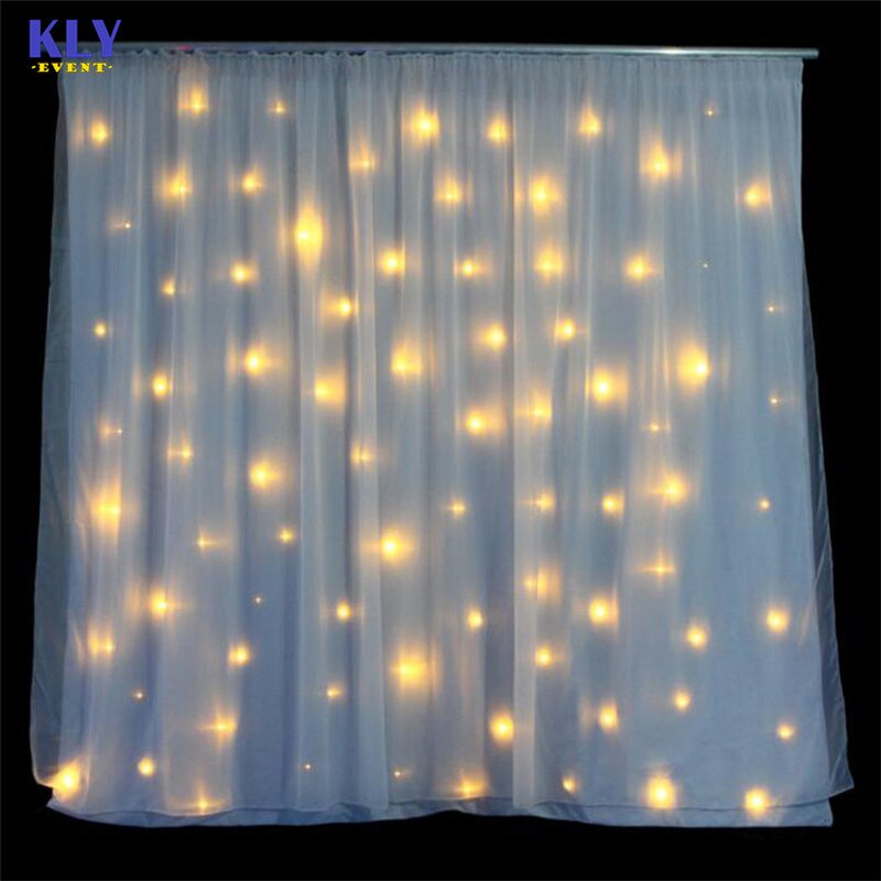Elegant LED Star Curtain Factory - OEM with Rgb or Single Color for Wedding Stage Disco