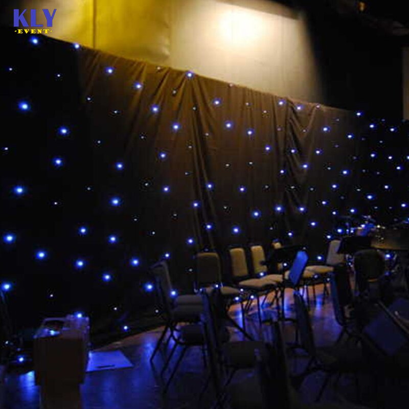 Twinkling LED Curtains Factory - OEM Customized Blue White for Wedding Event Party