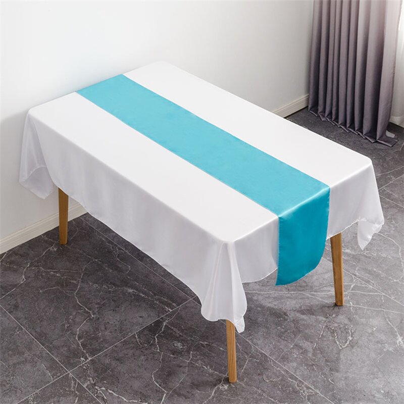Satin Table Runner Manufacturer - OEM Christmas Cheap Shiny Wedding Decoration Hotel