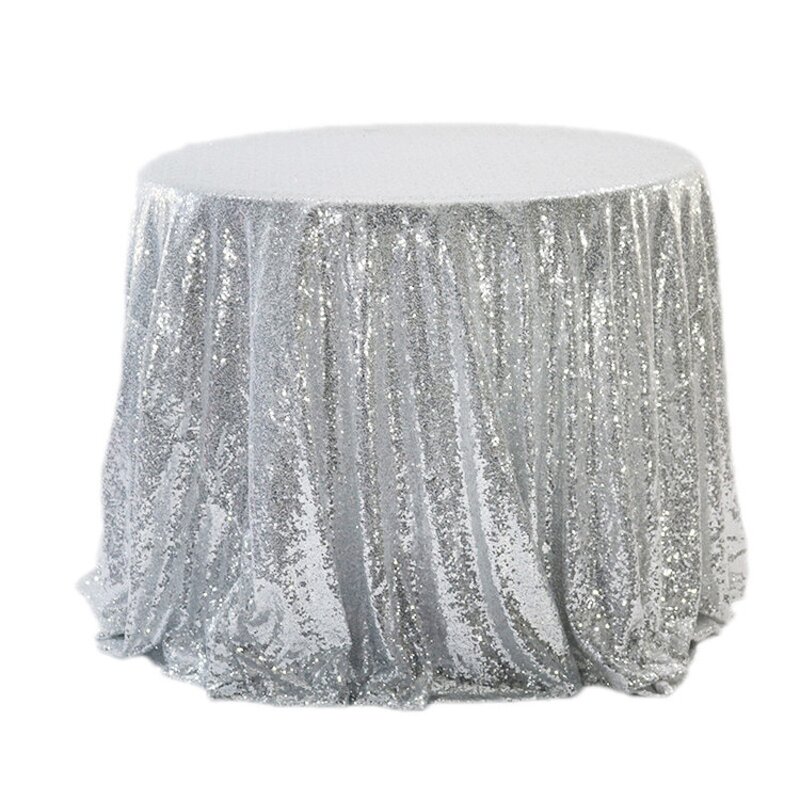 Sequin Table Cloth Manufacturer - OEM Wholesale Round Shiny Polyester for Party Wedding