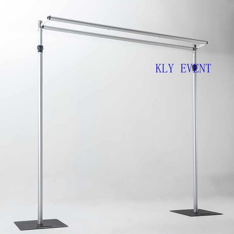 Telescopic Backdrop Manufacturer - OEM Portable Double Layer Crossbar Pipe and Drape