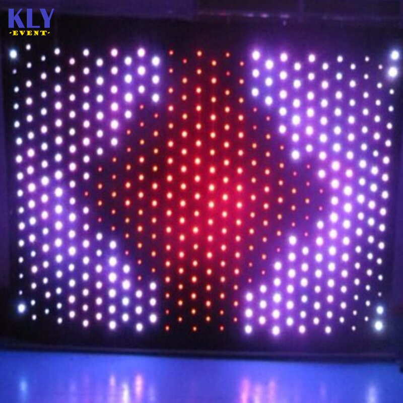 RGB LED Star Curtain Factory - OEM Colorful Programmable Backdrop for DJ Wedding Party