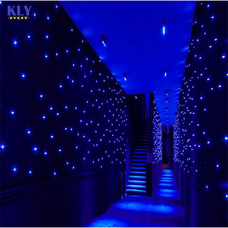 Elegant LED Star Curtain Factory - OEM with Rgb or Single Color for Wedding Stage Disco