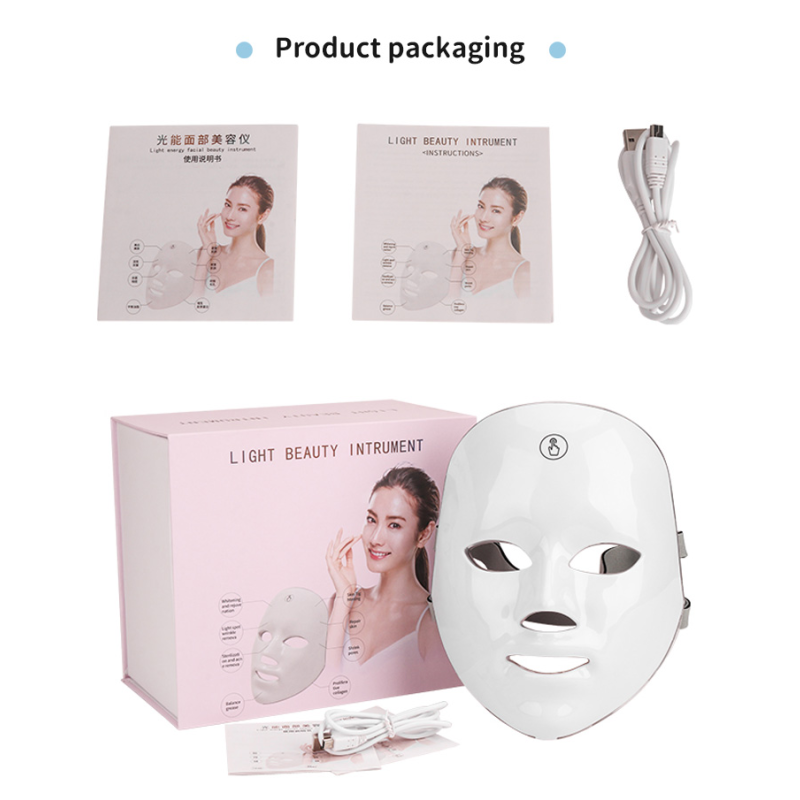 Colorful Mask Photon Rejuvenation Instrument Spot Lightening Beauty Facial Mask Instrument Facial Skin Care Beauty Instrument