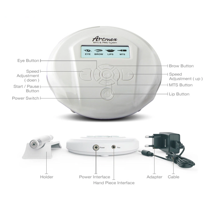 Hot Selling Eyebro Lips Skin Care Microneedling Permanent Makeup Tattoo Tips Artmex V6 beauty pen