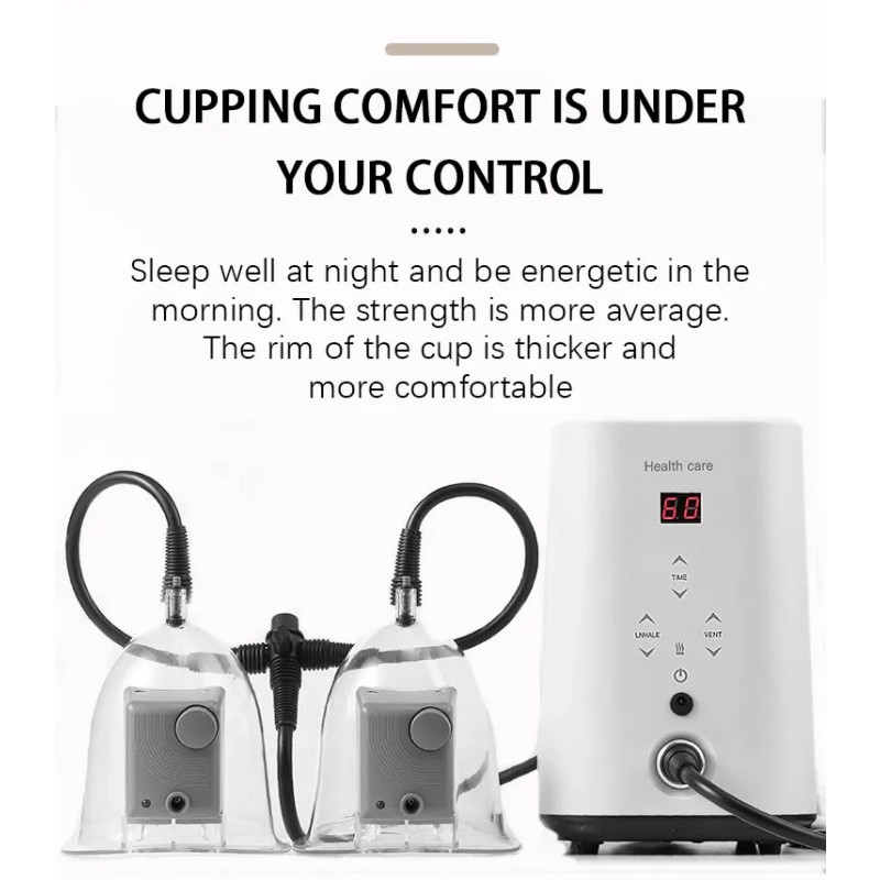 Beismebeauty New Arrival 32PCS Cups Breast Enhancement Vacuum Butt Lifting Cupping Machine Breast Massager