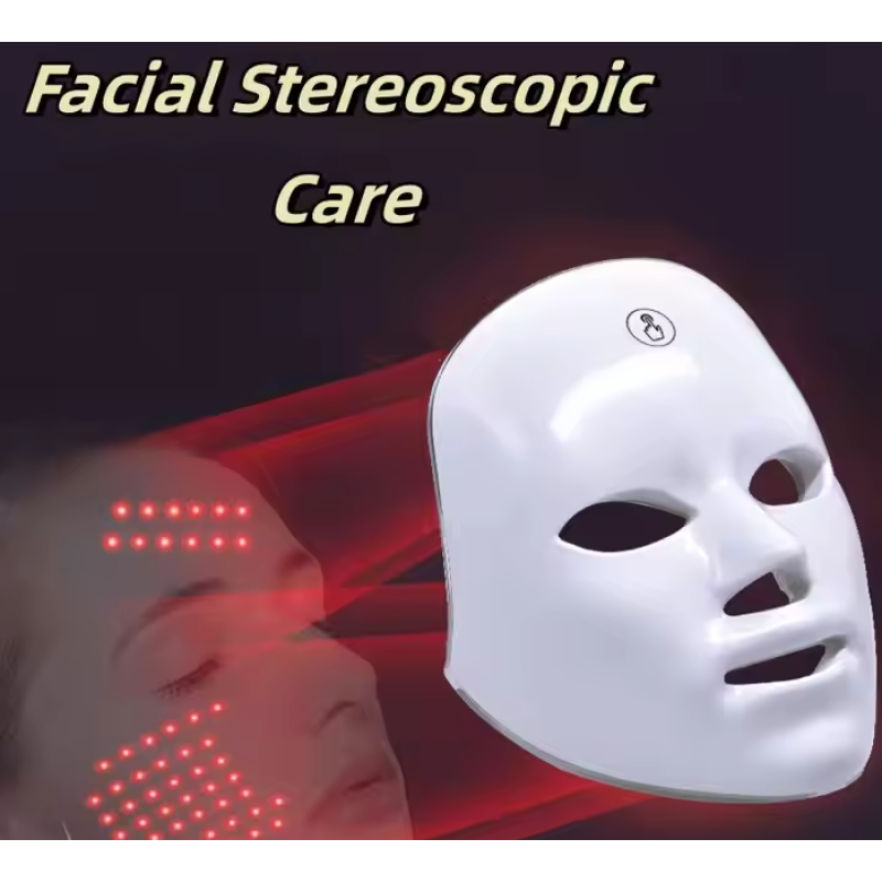 Wireless 7 Colors Led Light Therapy Face Photon Mask Red Led Facial Light Therapy Beauty Mask