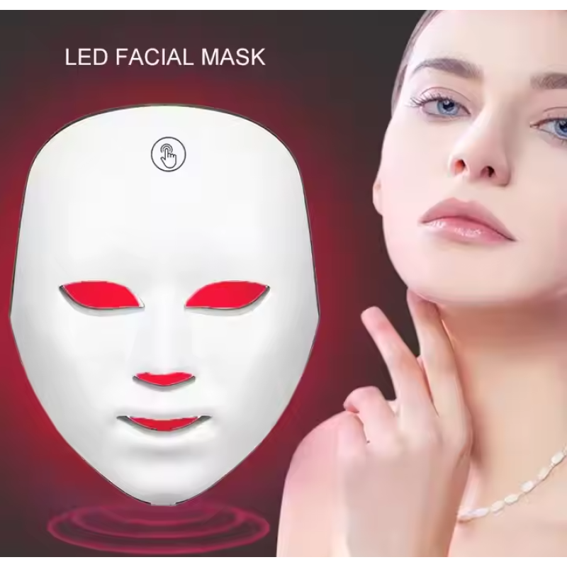 Wireless 7 Colors Led Light Therapy Face Photon Mask Red Led Facial Light Therapy Beauty Mask