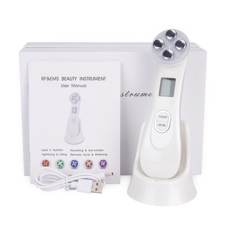 Beauty Device EMS  Radio Frequency Skin Rf Tightening Face Lifting Facial Cleansing Massager Machine