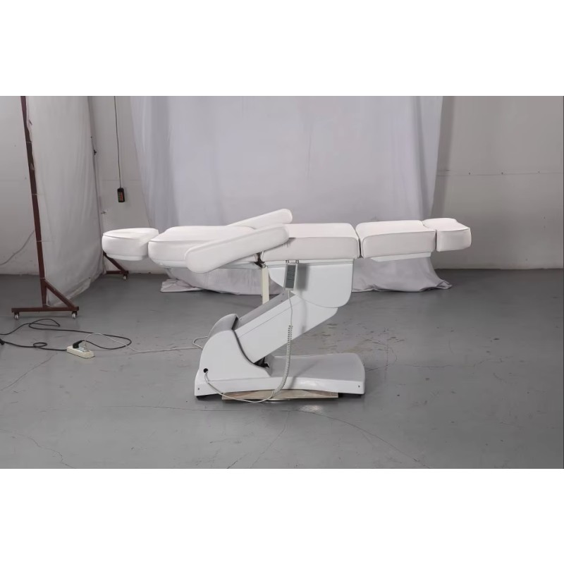 Modern Beauty Salon Furniture 4 Motors Tattoo Bed Dermatology Chair White Electric Massage Spa Custom Lash Extension Bed