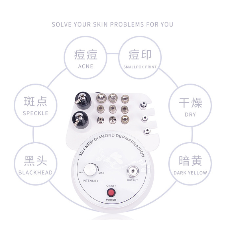 3 in 1 Microdermabrasion Vacuum Pore Cleansing Oxygen  Beauty Machine