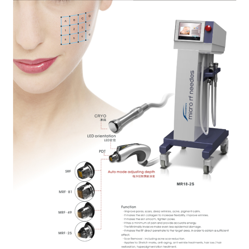 Fractional Micro Needle Machine Gold Fractional Rf Microneedle Beauty Anti  Wrinkle  Machine