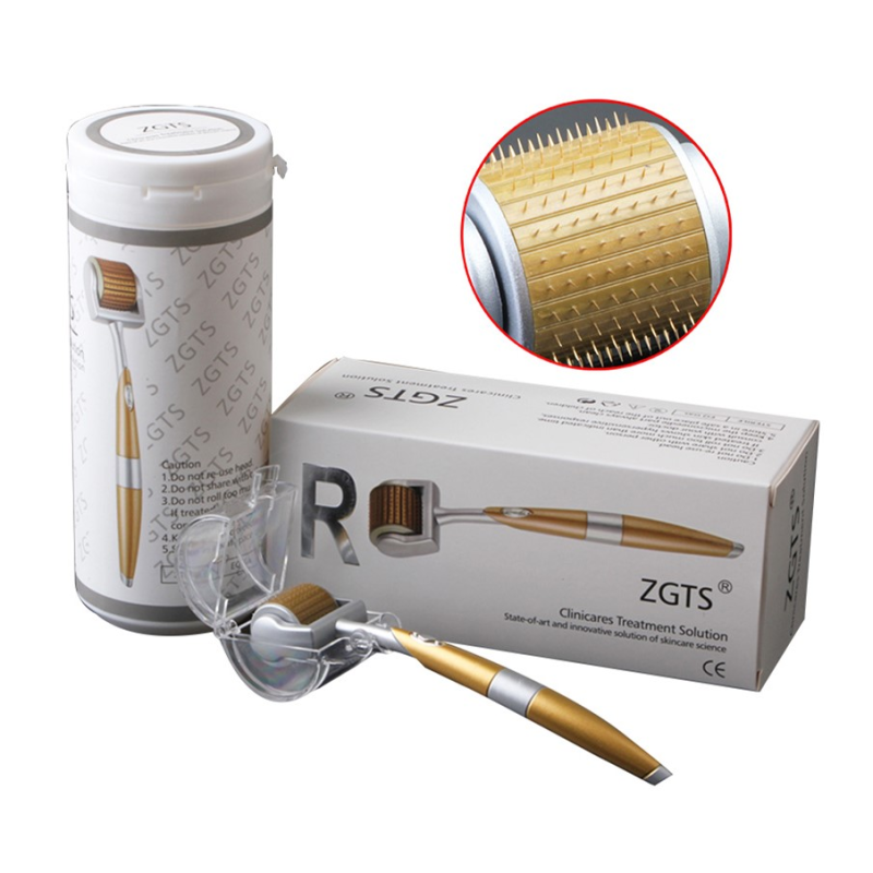 Dermaroller ZGTS192 SKIN Care 192 Needles Collagen Induction Therapy Titanium Derma Roller Titanium Micro Needle for Skin Roller