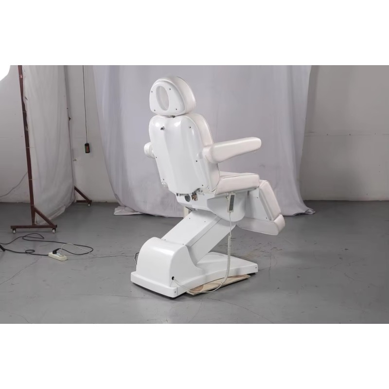 Hot Sale Luxury White Black Gold Treatment Multifunction Adjustable Height Facial Spa Lash Bed 4 Motors Electric Massage Table