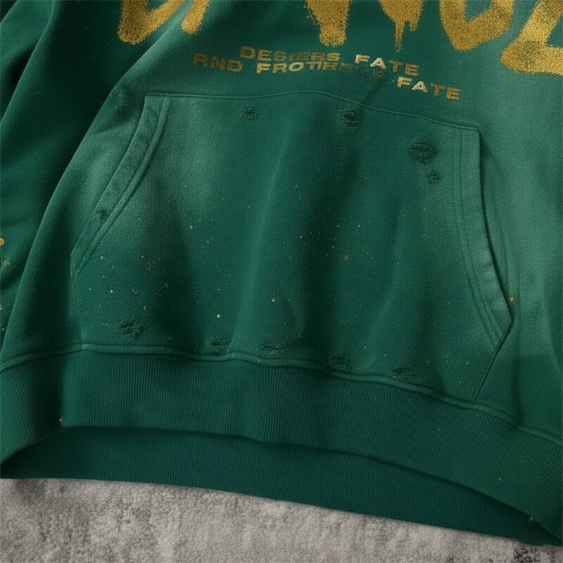 Men's Pullover Hoodie Factory - Custom Acid Wash & Streetwear