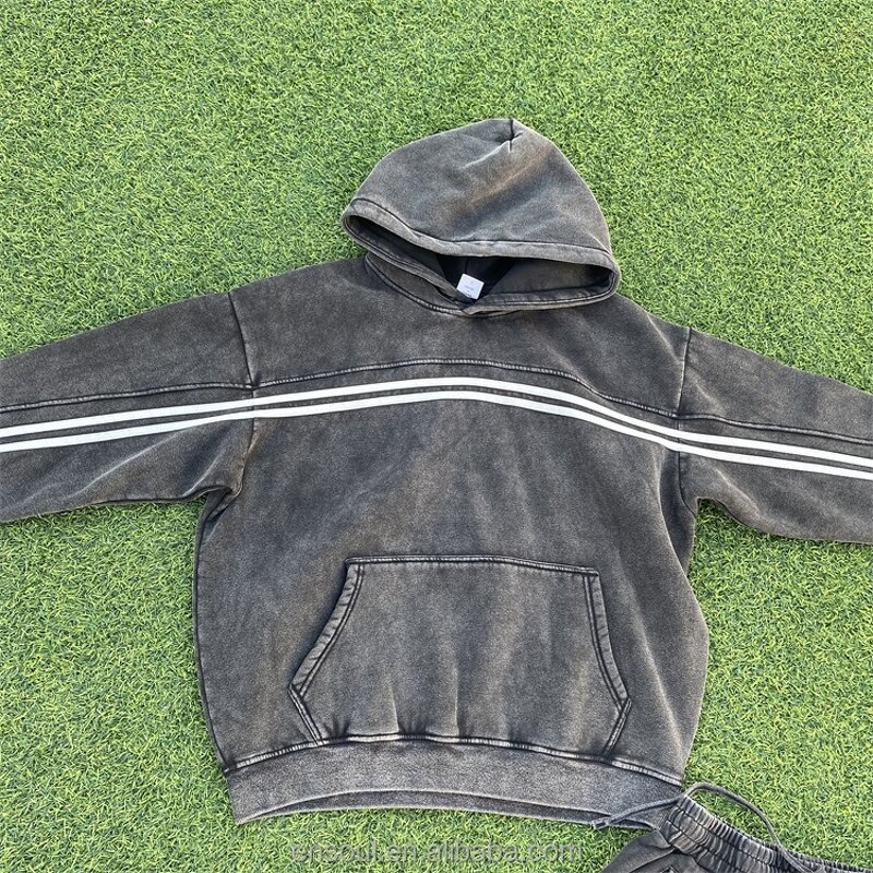 Men's Sweatsuit Manufacturer - Custom Stripe & Flared Set