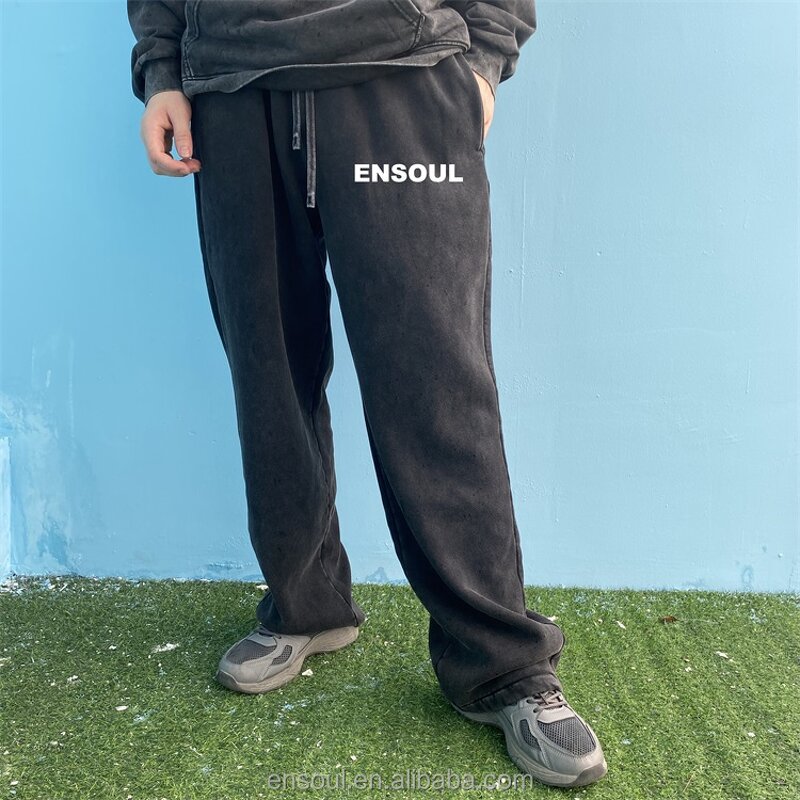 Men's Sweatpants Manufacturer - Custom Acid Wash & Baggy Fit