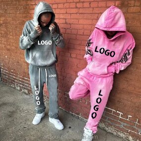 Men's Sweatsuit Factory - Custom Stacked Pants & Hoodie Set