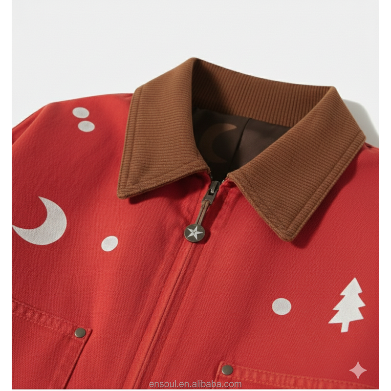 Men's Suede Collar Jacket Manufacturer - Custom Denim & Twill Fabric