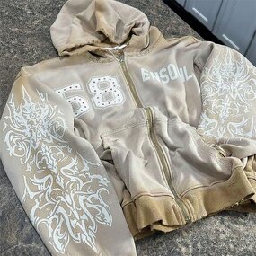 Zip Up Hoodie Manufacturer - Custom Cropped & Rhinestone Design