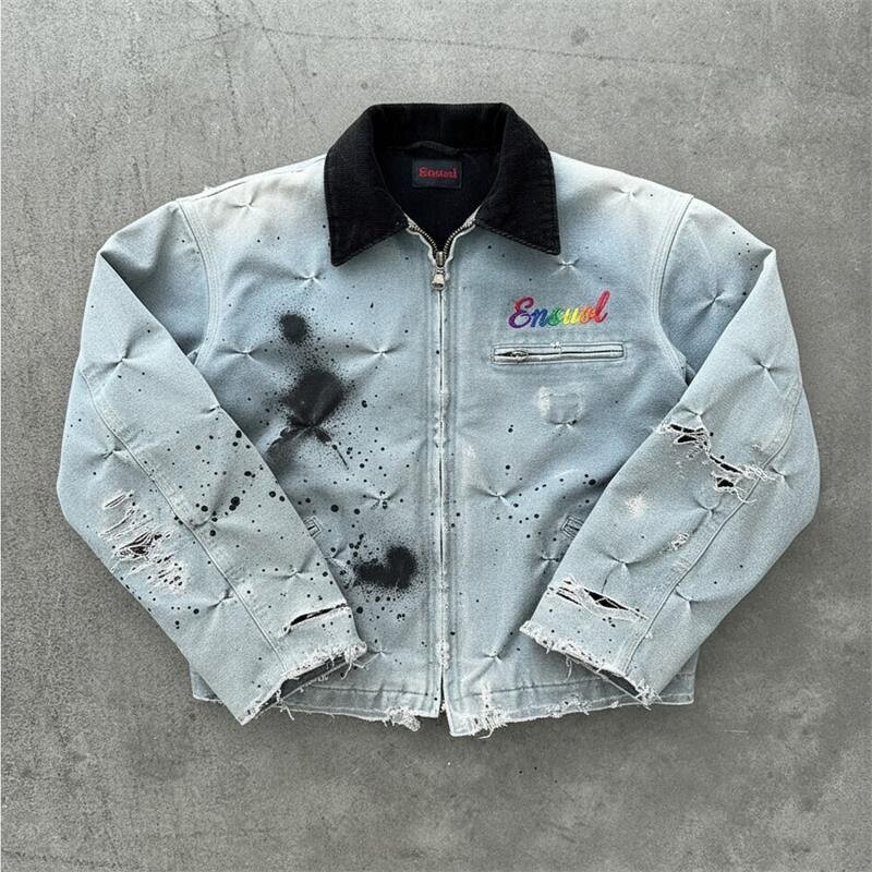 Men's Denim Jacket Factory - Custom Vintage Streetwear Coat