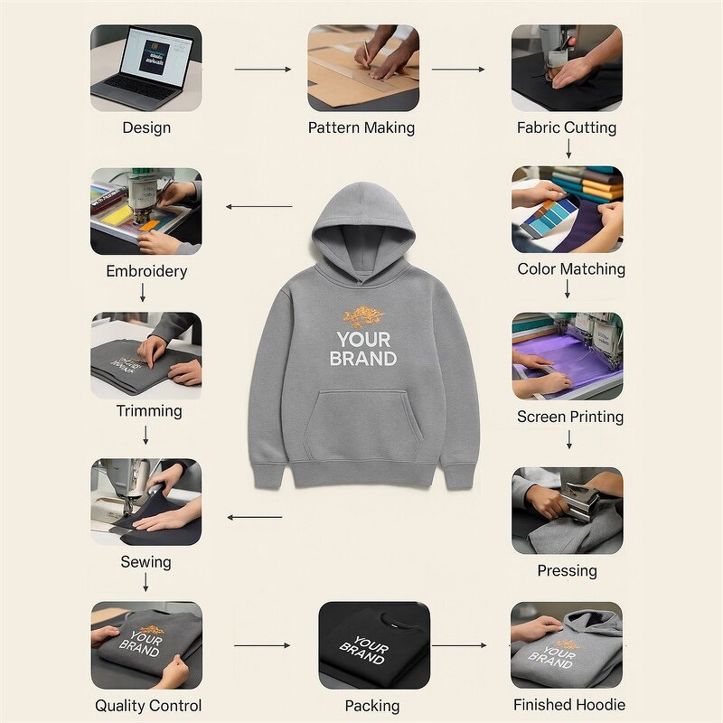 Unisex Sweatshirt Manufacturer - OEM Custom Fleece Hoodie