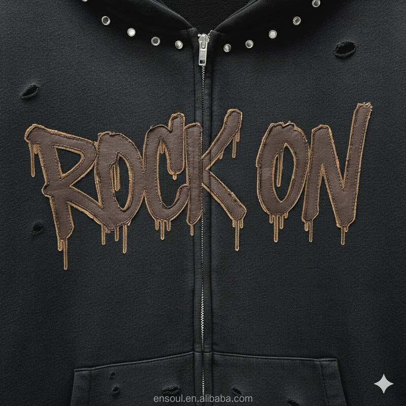 Men's Zipper Hoodie Manufacturer - Custom Printing & Patchwork