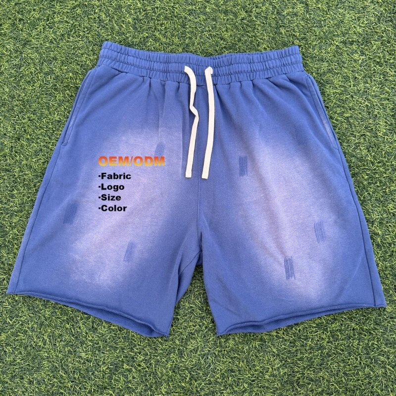 Unisex Sweat Shorts Manufacturer - Custom Heavy Cotton & Raw Hem