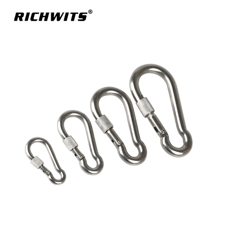Locking Carabiner Manufacturer - OEM Heavy Duty Hammock Stainless Steel Carabiner Hook