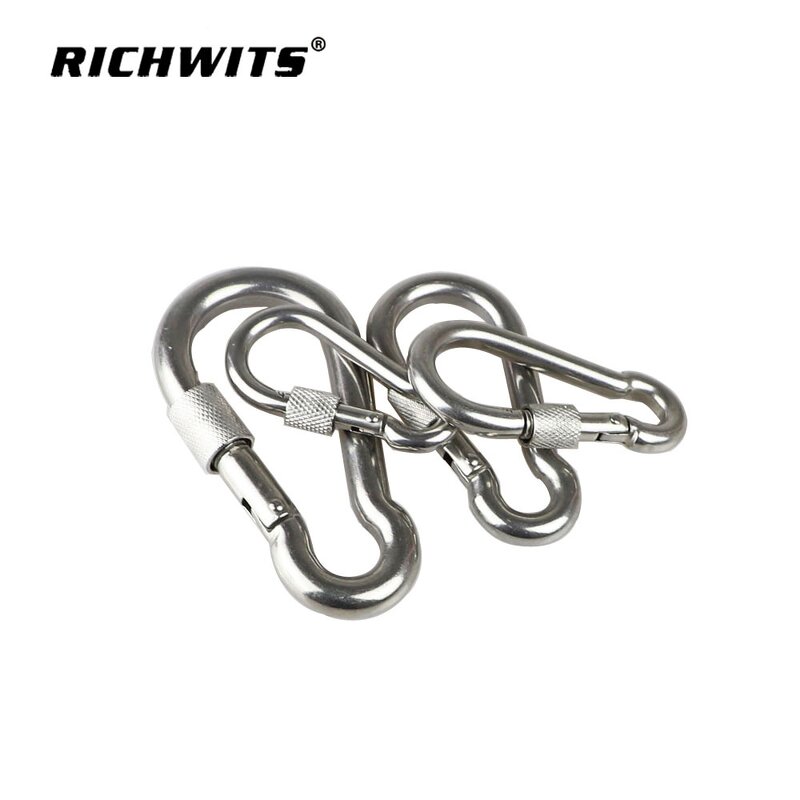 Locking Carabiner Manufacturer - OEM Heavy Duty Hammock Stainless Steel Carabiner Hook