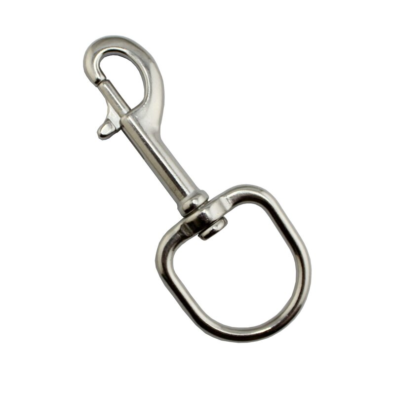Carabiner Leash Hook Factory - OEM Stainless Steel Oval Ring Swivel Snap Hook