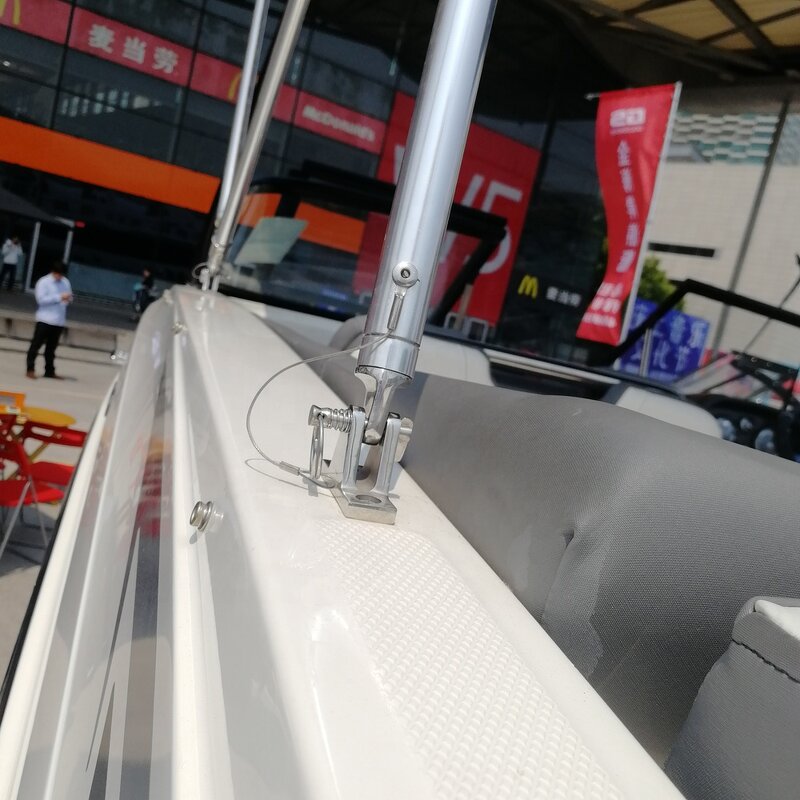 Deck Hinge Set Manufacturer - OEM 3 Bow Stainless Steel 316 Marine Bimini Top Fitting