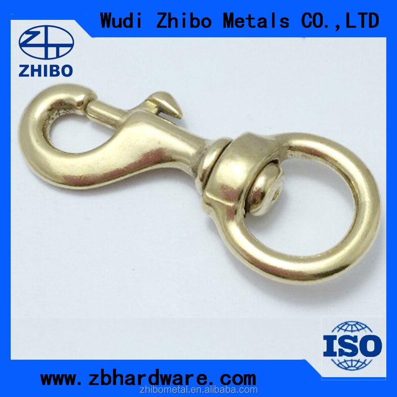 Snap Hook Manufacturer - OEM Rigging Hardware Swivel Carabiner for Dog Brass