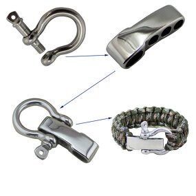 D Ring Shackles Manufacturer - OEM Outdoor Hardware Stainless Steel Clasps for Bracelets