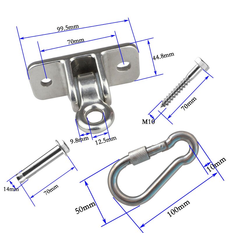 Swing Hanging Hardware Factory - OEM Heavy Duty 800 kg Stainless Steel Playground Indoor