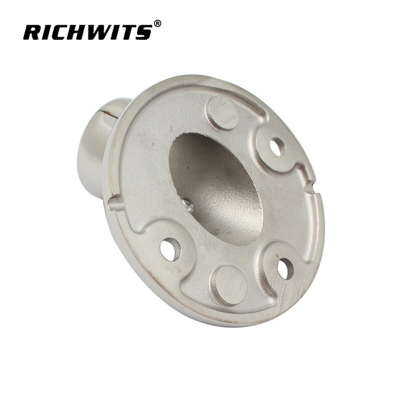 Deck Hardware Flange Factory - OEM Factory Direct Supply Stainless Steel 45 Degree Round